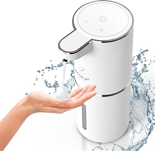 Red River Port - Dispensador automático de jabón espumoso - Dispensador electrónico de jabón - Soporte de jabón - Dispensador de lavado a mano -