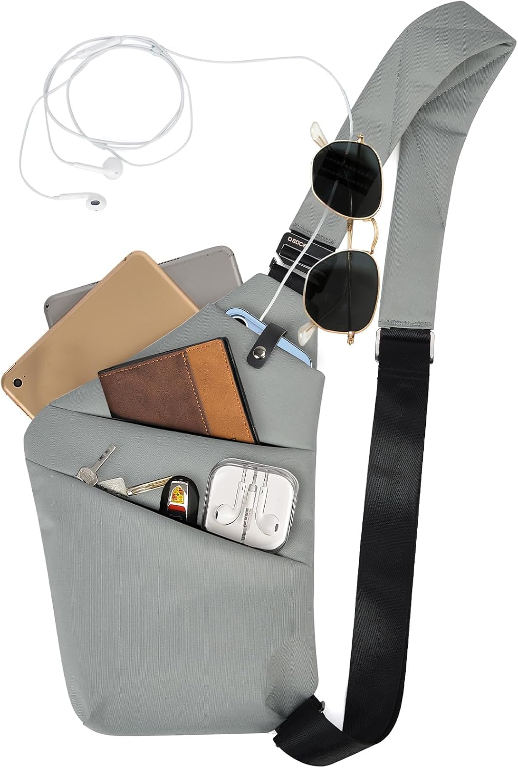 Lightweight Sling Bag, Anti Theft Crossbody Bags for Women Men Casual Shoulder Cros...