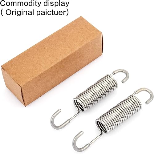 Miniatura 5 de GUPO 4-12 pulgadas (2 piezas) de repuesto de acero inoxidable para sofá reclinable para sofá, silla, resorte de tensión, estilo de gancho de cuello