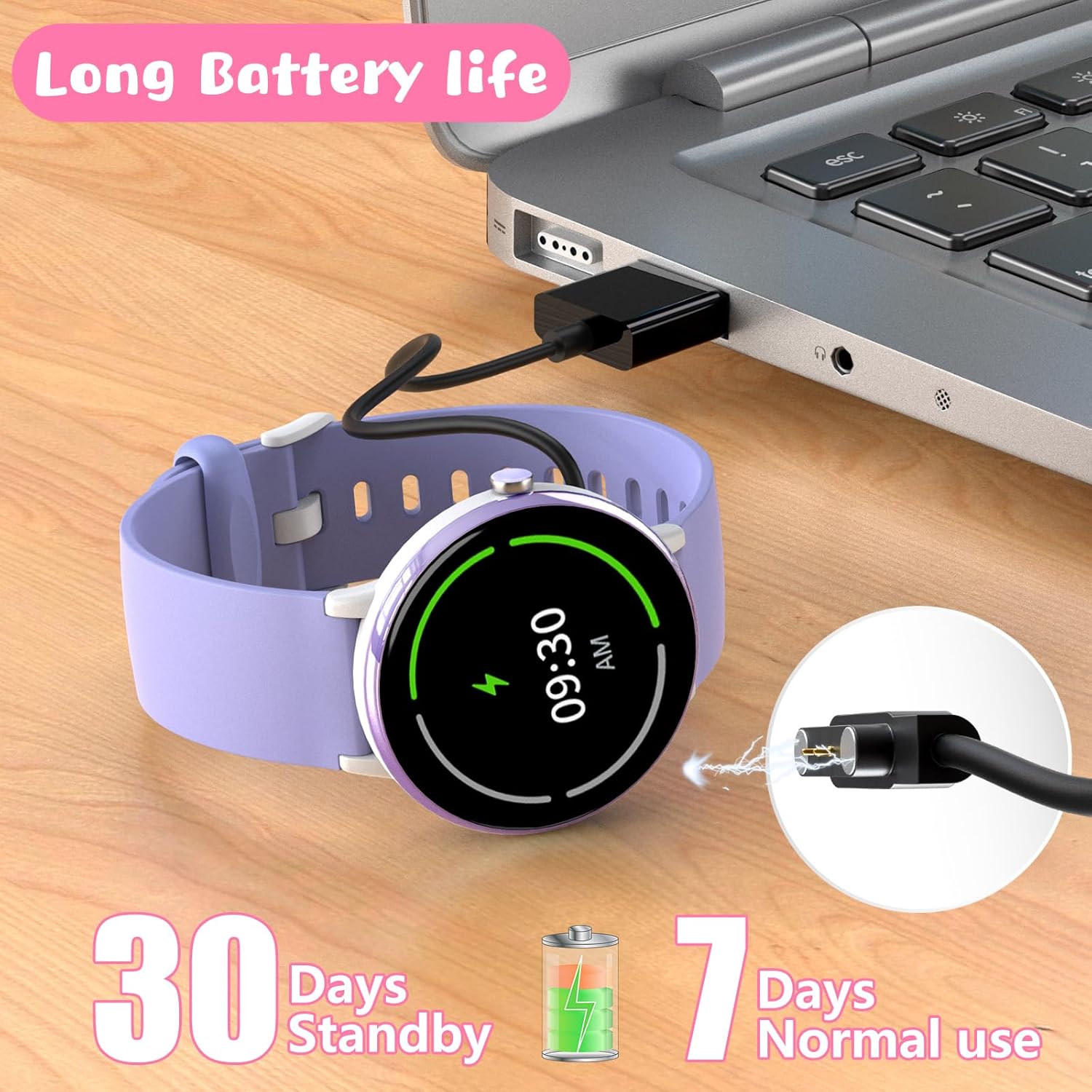 DIGEEHOT Smartwatch Intelligente Bambino Bambina, IP68 Impermeabile Fitness Tracker con Contapassi, 19 Modalità Sport, Frequenza Cardiaca, Ragazzi e Ragazze Regali (Viola)