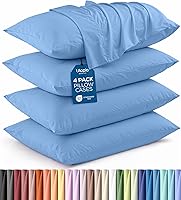 Vista 52 de Utopia Bedding - Juego de 2 fundas de almohada tamaño estándar, con cierre de sobre, tela de microfibra cepillada suave, resistentes al encogimiento