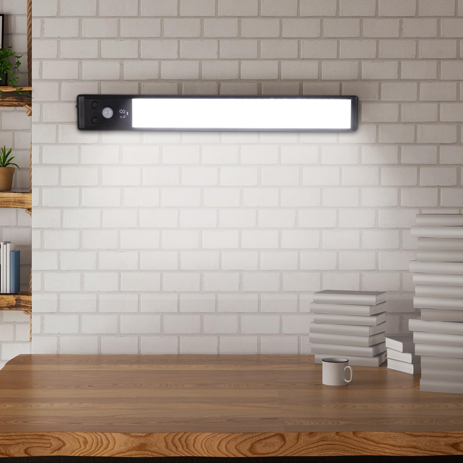4 Stk. LED Schrankbeleuchtung mit Bewegungsmelder Unterbauleuchten für Küche und Flur Wiederaufladbar Hohe Helligkeit Vielseitig Einsetzbar Kabellose LED Nachtlichter