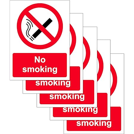 NO PARKING Garage Sign – 7 Inch Vinyl Sticker / Decal (180mm), Glossy Finish