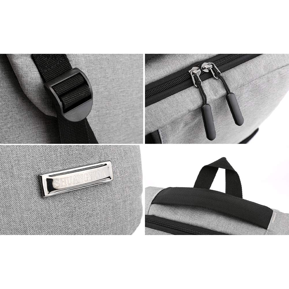 Plecak podróżny 15.6 plecak na laptopa męski USB Anti-Theft plecak dla młodzieży torba szkolna, czarny