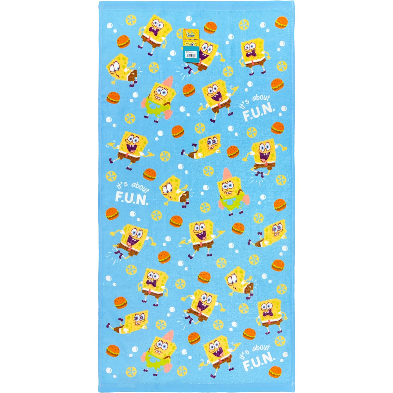 林(Hayashi) コンパクトバスタオル 約50×100cm スポンジボブ ス…