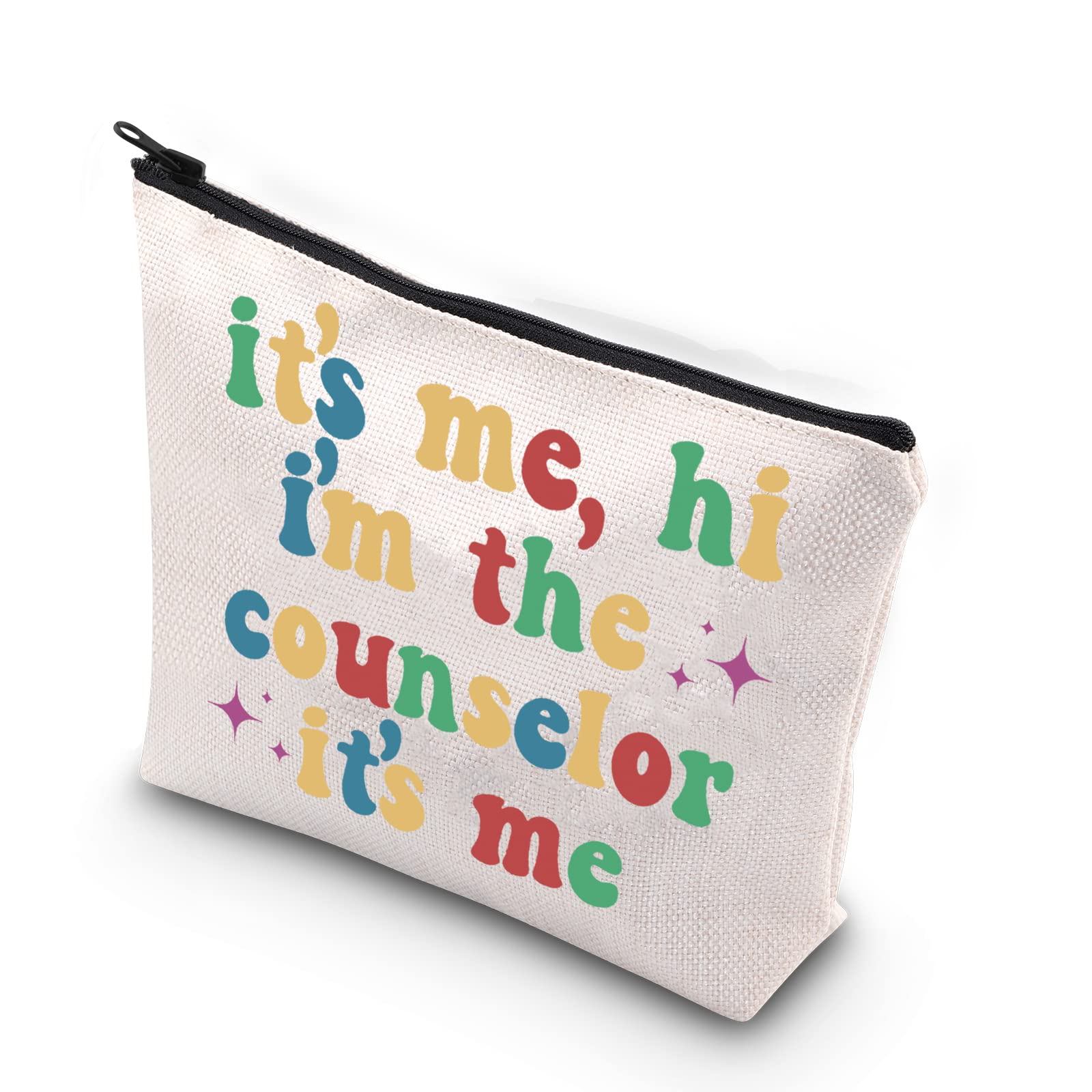 TSOTMO Therapist Makeup Bag It's Me, Hi I'm The Counselor It's Me Bag Gift For Song Fan Counselor Gift (the counselor)