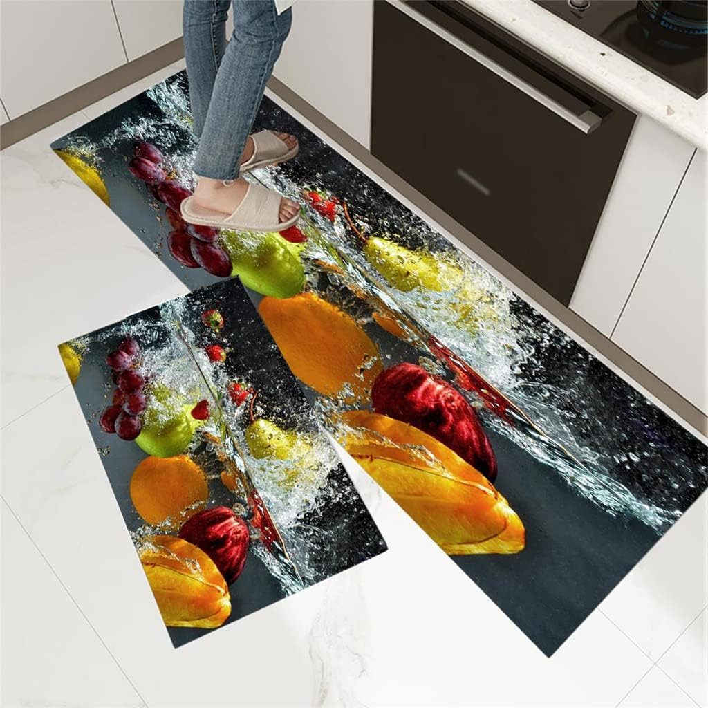 Kitchen Mat Home Bedroom Living Room Decoration Entrance Door Mat Floor Carpet Balcony Bathroom Long Carpet(C,40cmX60CM)