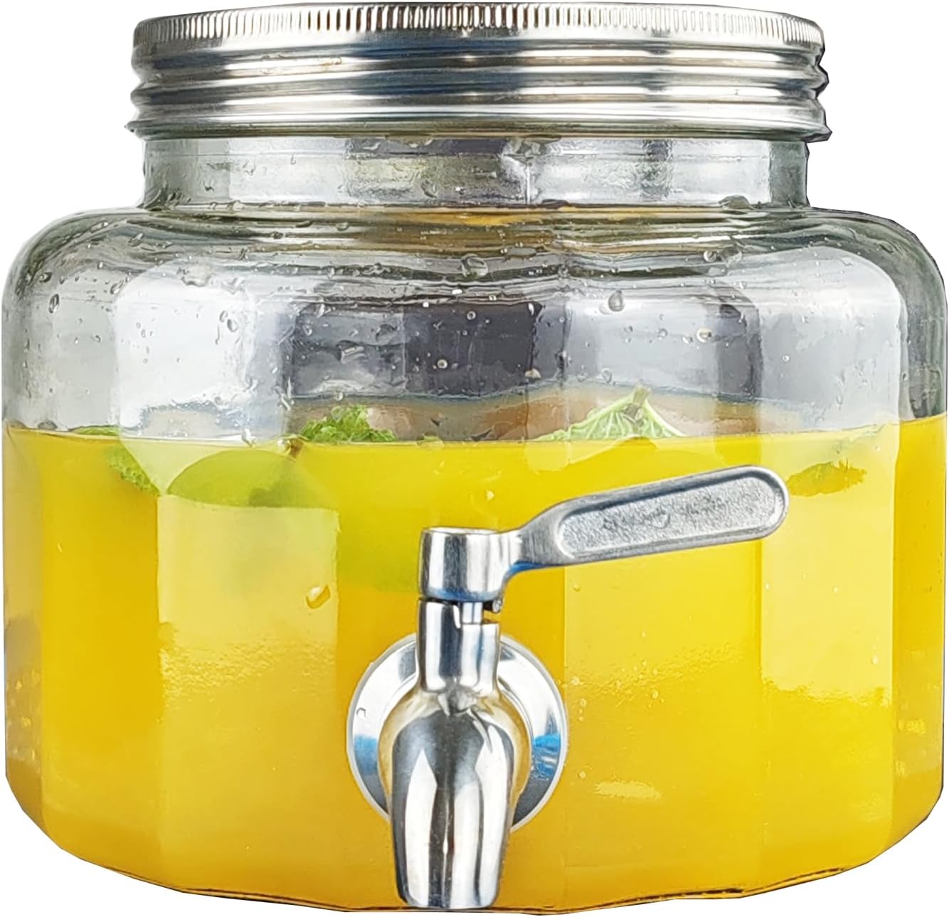 Amazon.com | Le'raze 1.5-Gallon Glass Beverage Dispenser - Modern ...