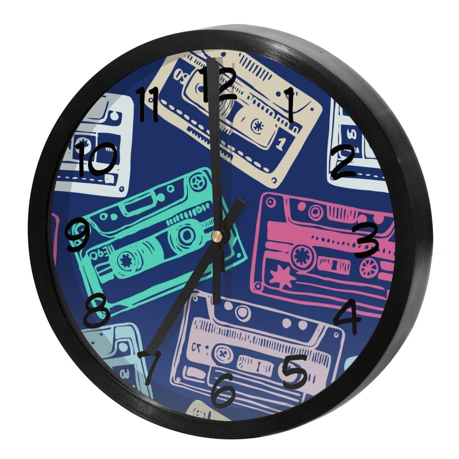 Horloge murale à quartz rétro et durable pour décoration soignée