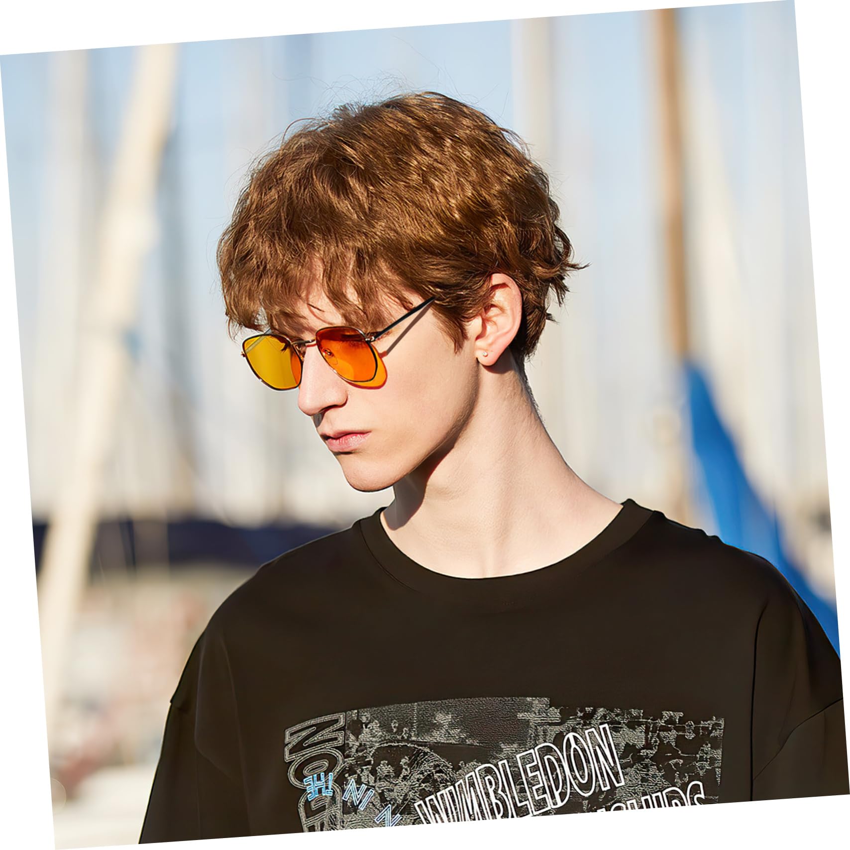 SOLUSTRE Branche De Lunettes Metal Pour Femmes Et Hommes Branche De Remplacement De Lunettes De Soleil