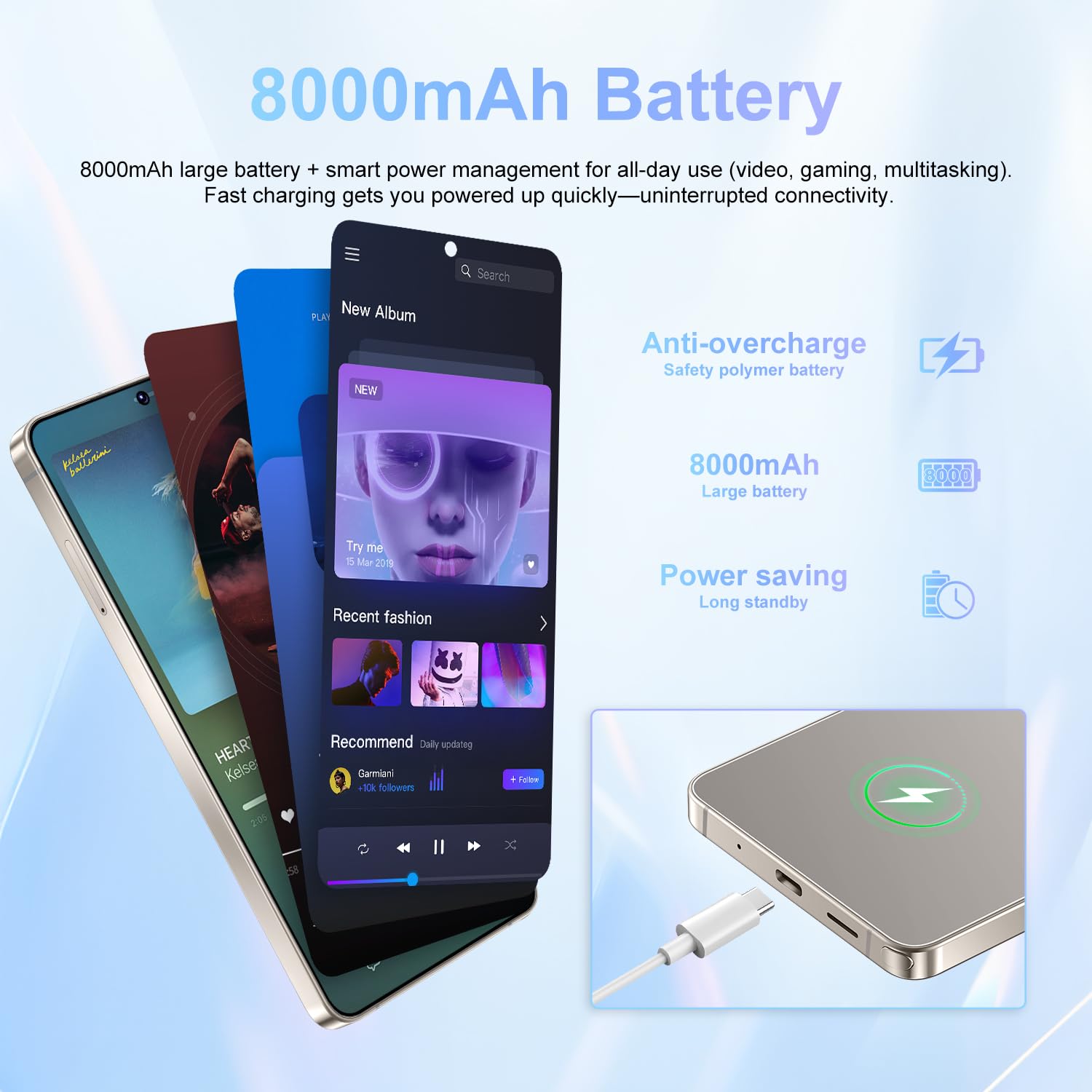 ULUCAN Smartphone intelligente per S26 Ultra con penna integrata, schermo ad alta definizione da 7,3", tripla fotocamera da 72MP/108MP, 16GB RAM e 1TB ROM. Cellulari sbloccati per bambini,Gray-1TB