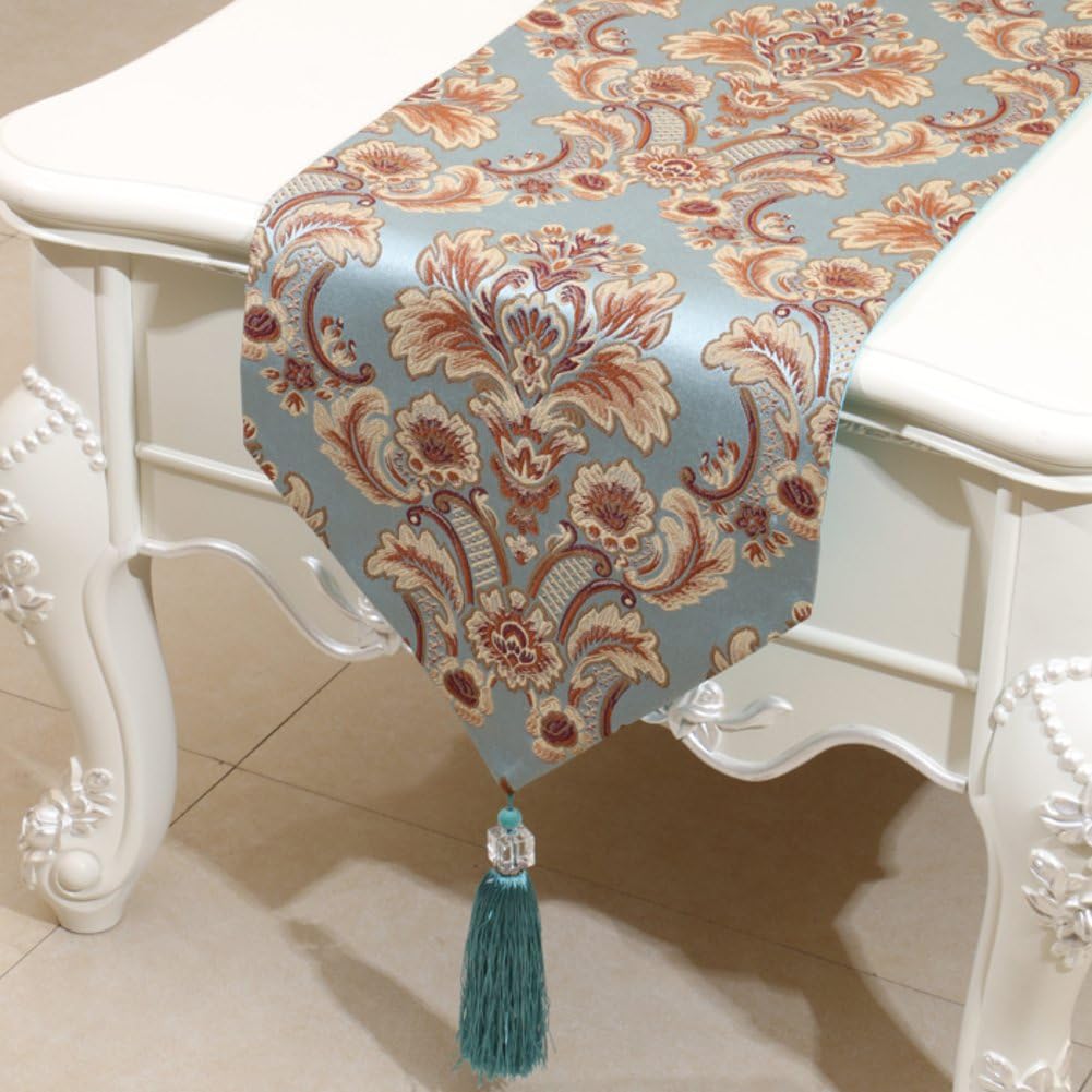 Simple Stylish Modern Table Runner Luxury Cloth TV Cabinet Bed Flag Coffee Table Table Runner-E 33x300cm(13x118inch)