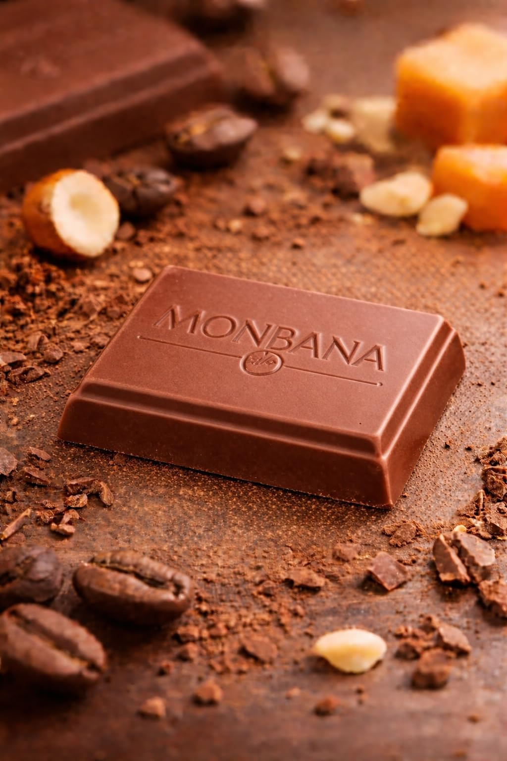 Monbana Coffret Chocolats Assortis 800 g – 200 Carrés Individuels | 200 carrés individuels assortis – 10 saveurs chocolat noir et lait