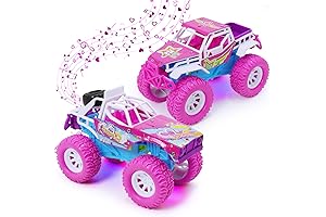 Pink Monster Truck Cars for Toddler Girls, Ages 3-6