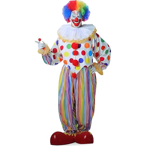 6 ft Clown Stand up Cardboard Cutout Life Size Halloween Circus Theme Party Decoration Backdrop Photo Stand up Cardboard Cutout for Halloween Carnival Circus Party Decor