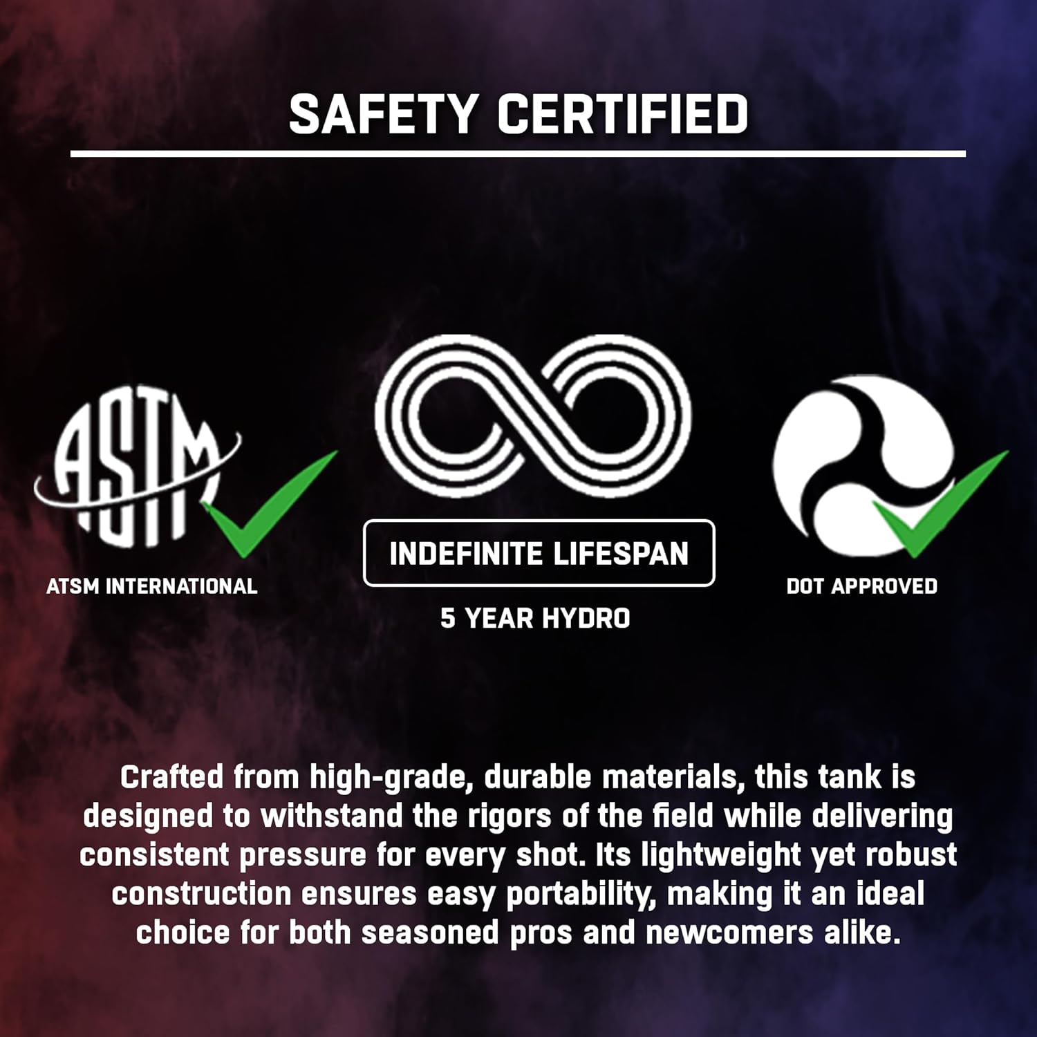 HK Army 20oz Aluminum CO2 Tank - High Pressure Compressed Air System for Paintball & Airsoft Gear