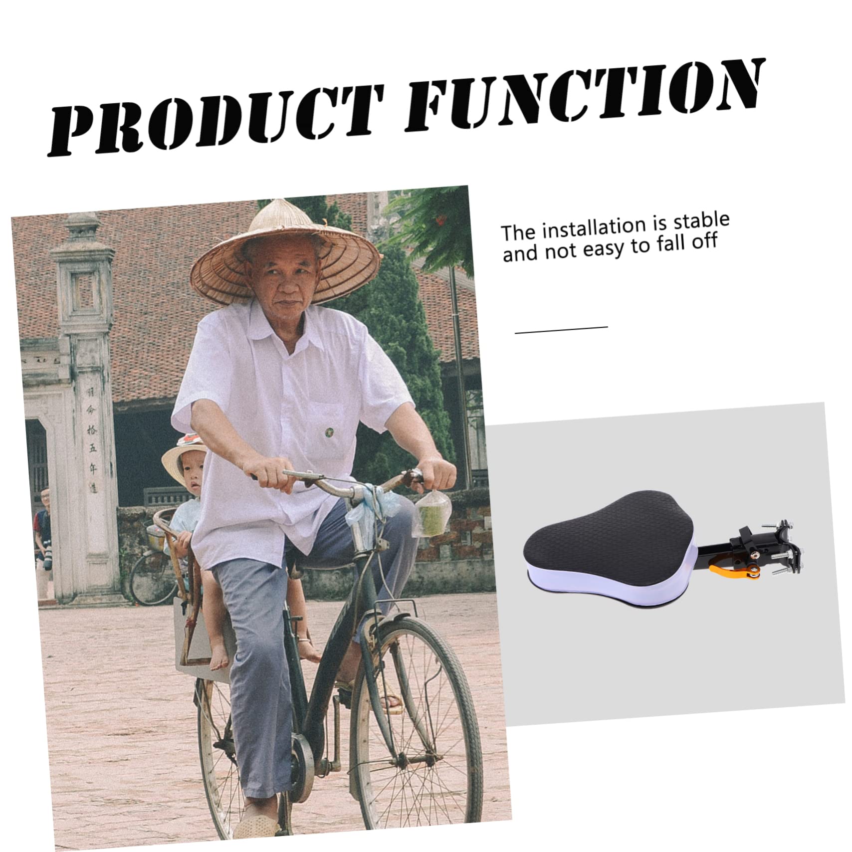 Mikinona Selle pour Vélo Électrique Garçon et Filles, Coussin