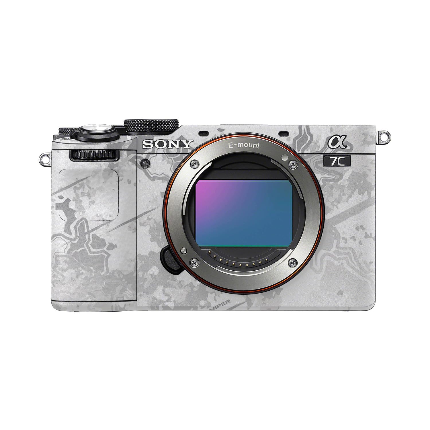 Camera Skin Compatible with Sony A7C Mark II (2023) - Viper Snow - Premium 3M Vinyl Protective Wrap Decal Cover - Easy to Apply | Crafted in the USA by MightySkins