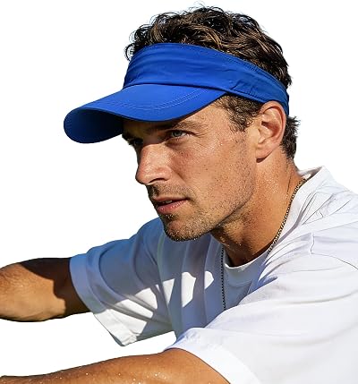 Clakllie UPF 50+ Sun Visor for Women UV Protection Visors Breathable Golf Tennis Hats Adjustable Beach Hat Summer Running Hat