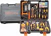 Gr8 Home 160 Piece General Household DIY Hand Tool Kit Set with Portable Storage Toolbox Carry Case