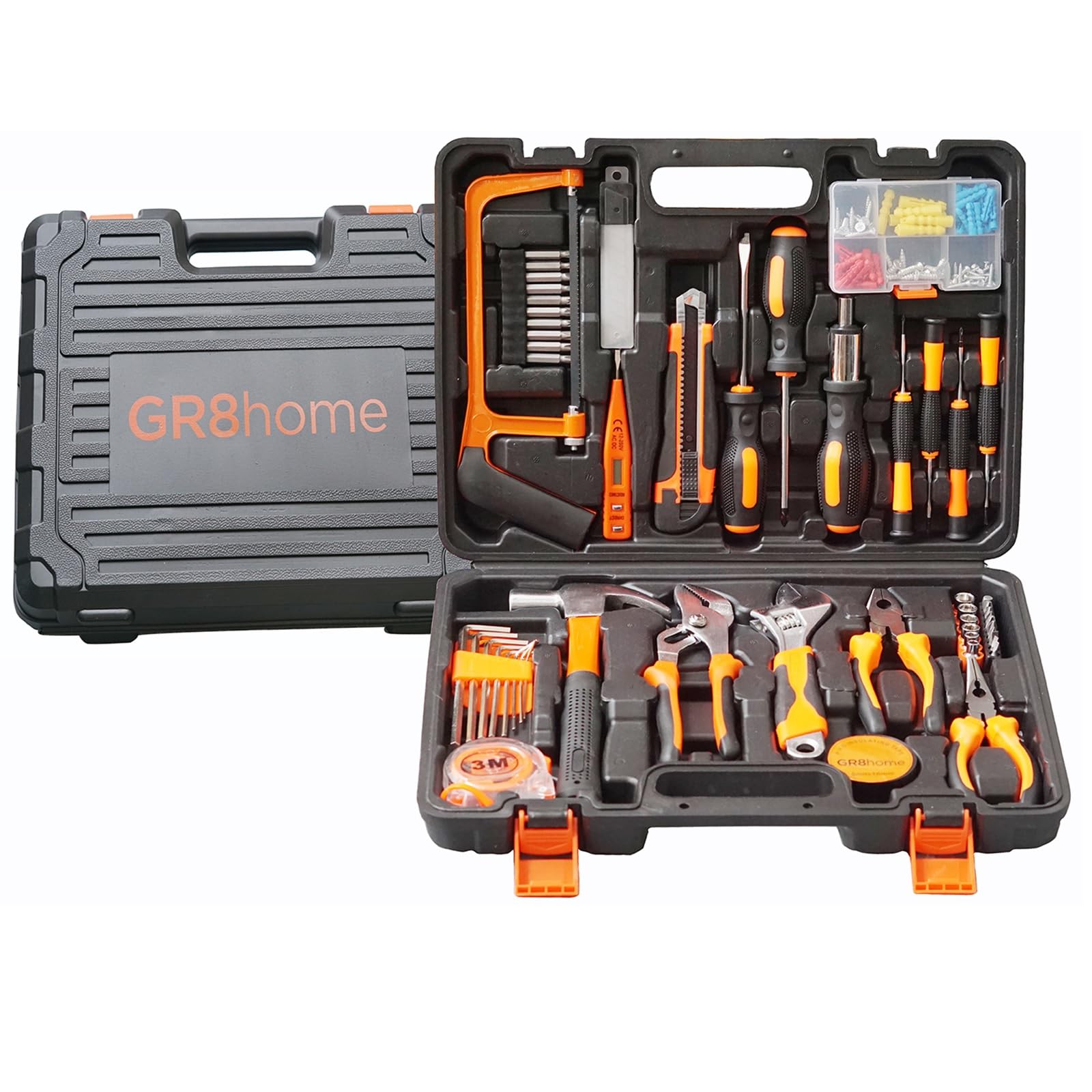 Gr8 Home Hand Tool Kit Set 160 Pcs General Household With Portable Storage Tool Box Case from B&Q