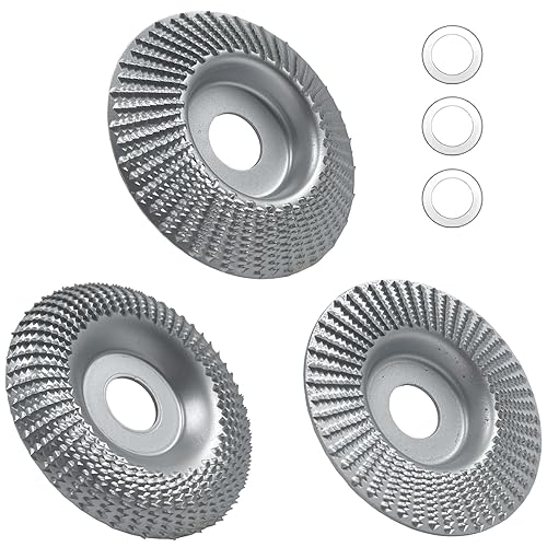 Disco de tallado de madera de 4 pulgadas amoladora angular de disco de lijado con buje de adaptador de 78 "a 58" para carpintería, modelado, lijado