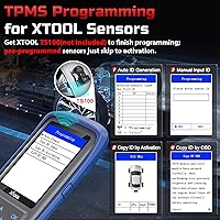 Vista 3 de XTOOL TP150 herramienta de programación TPMS, herramienta universal de aprendizaje/reajuste/activación TPMS (315/433MHz), programador de sensor