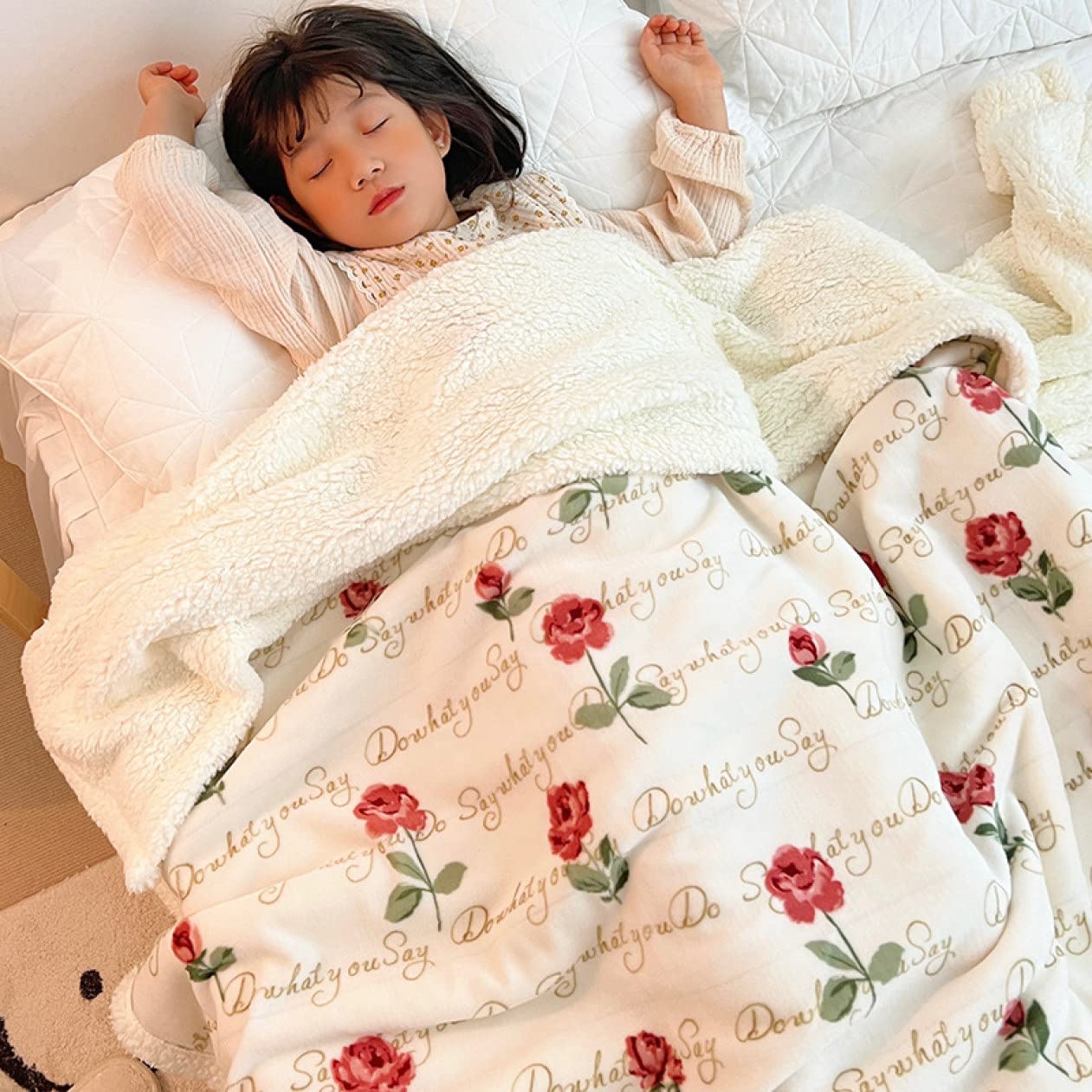 Amazon｜[XMTAN] フリースブランケット 韓国 ファンション