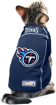 Littlearth NFL Tennessee Titans Basic Pet Jersey, Team Color, Small