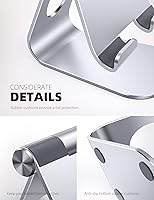 Vista 6 de Soporte ajustable para ipad, soporte para tableta Lamicall, Plateado 1-plateado