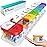 Odaro Extra Large Weekly Pill Organizer, XL Pill Box 7 Day Am Pm, Jumbo Medicine Organizer 2 Times A Day to Hold Daily Medicine Vitamin and Supplements - Rainbow