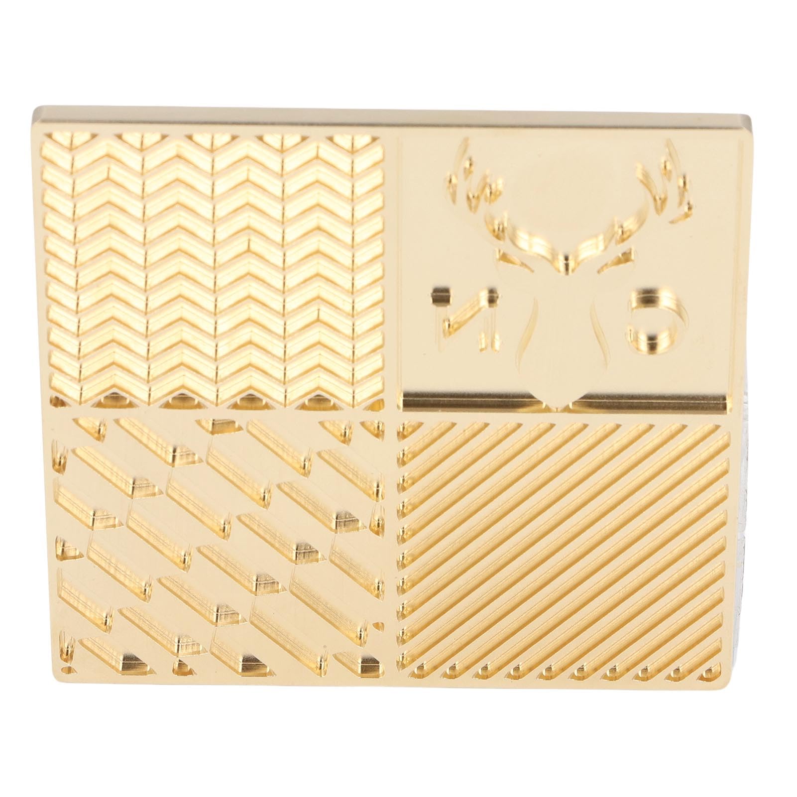 Sello para Cubitos de Hielo, Hoja de Arce de Cobre, Accesorios para Camarero, Molde para Hielo para Cócteles y Whisky con Decoración de Bloques de DIY, Ideal para el Hogar, Bar, Hotel, (B02)