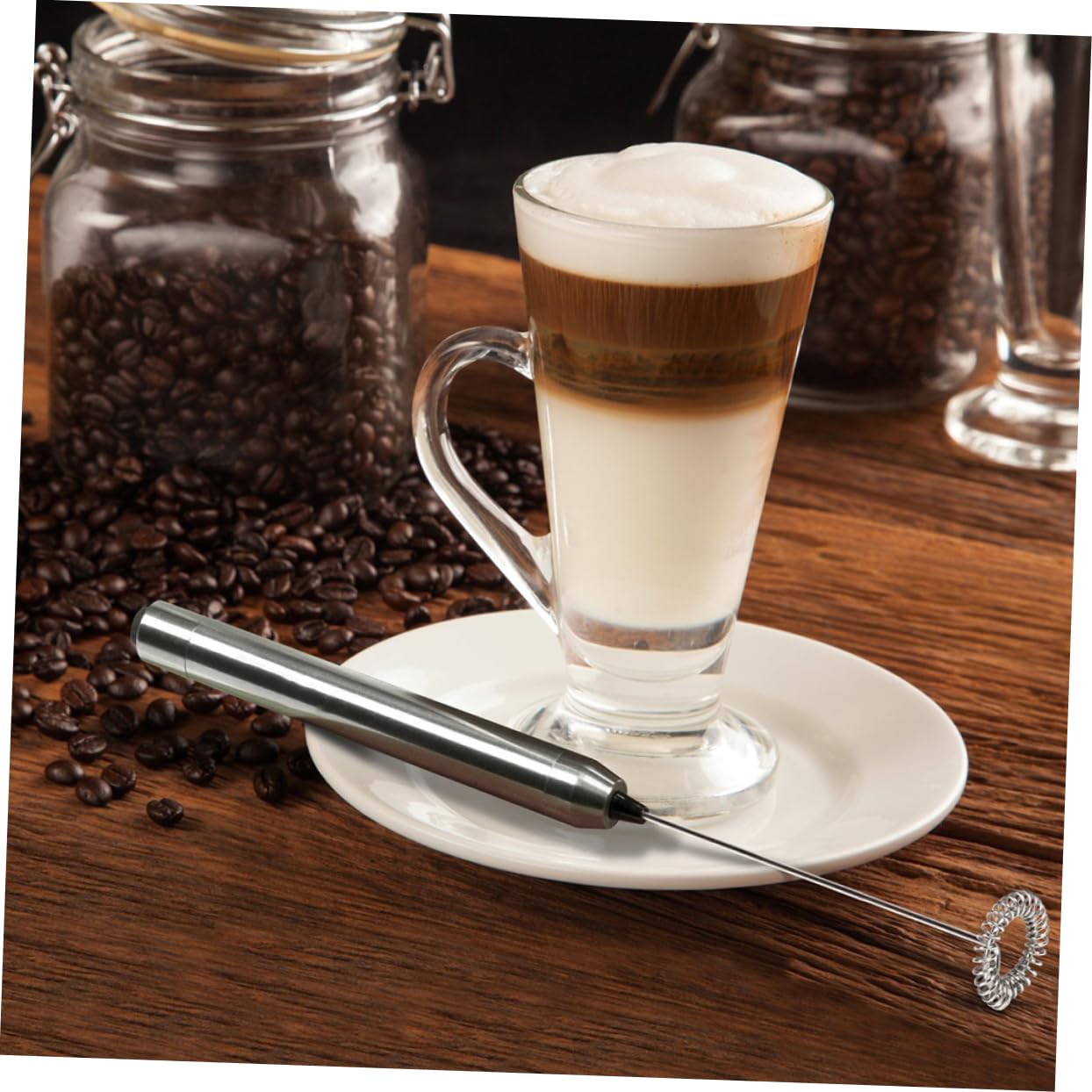 TOPBATHY 3 Espumadores Eléctricos de Mano a para Café con Leche Capuchino Y Chocolate.