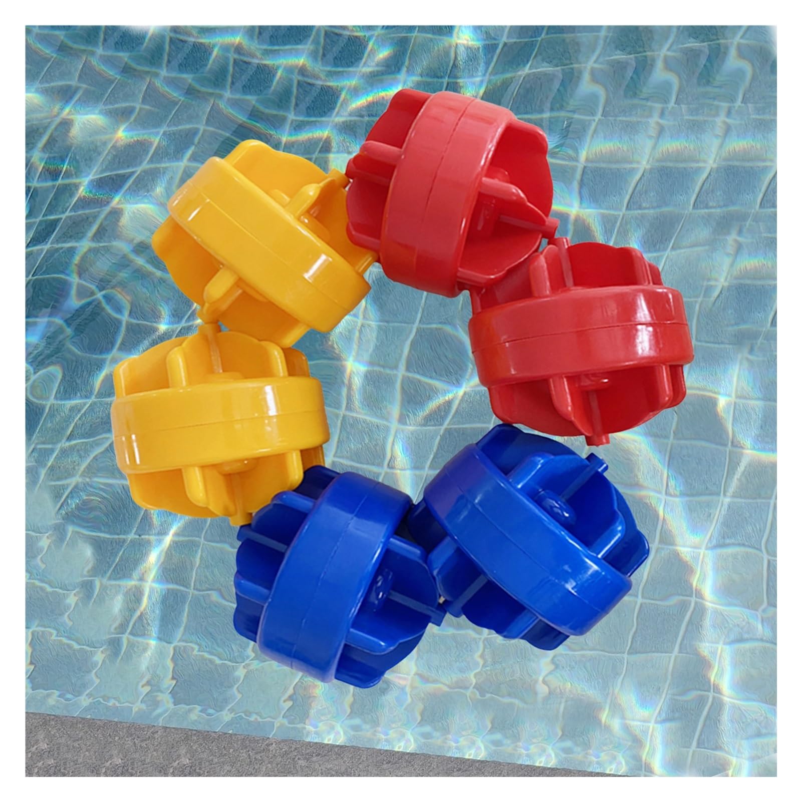Corde de bouée piscine 100cm nylon avec 8 flotteurs ligne de séparation