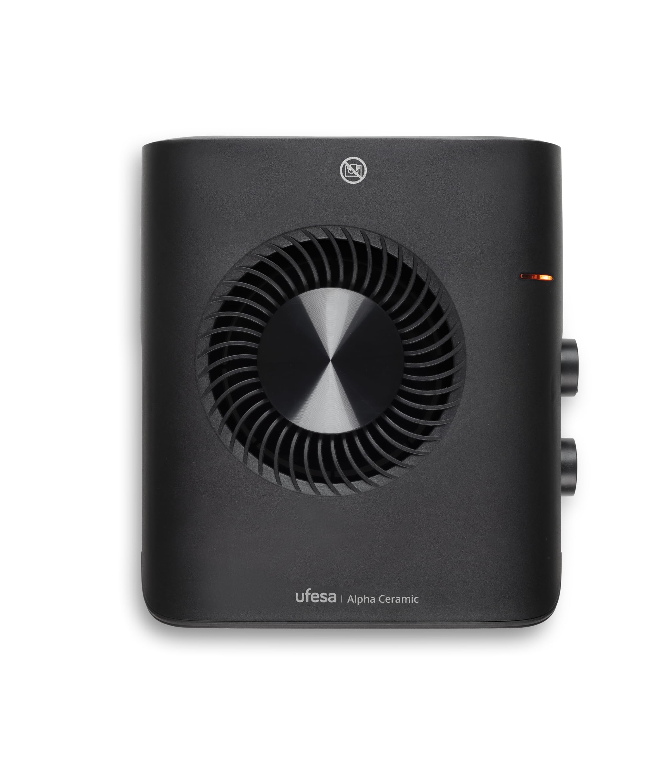 Ufesa Alpha Ceramic - Radiateur plat 2000 W, 3 niveaux de puissance chaud/froid, thermostat réglable, protection contre la surchauffe et poignée de transport