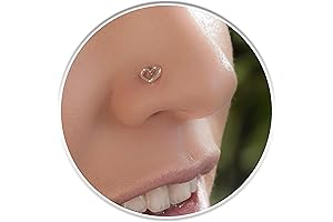 Exquisite Heart Shaped Nose Stud: A Timeless Allure