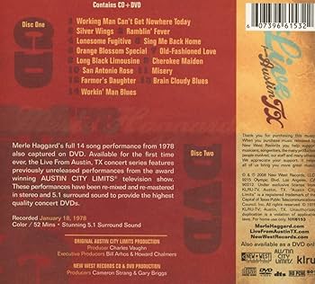 Merle Haggard - Live From Austin, TX '78 - Amazon.com Music