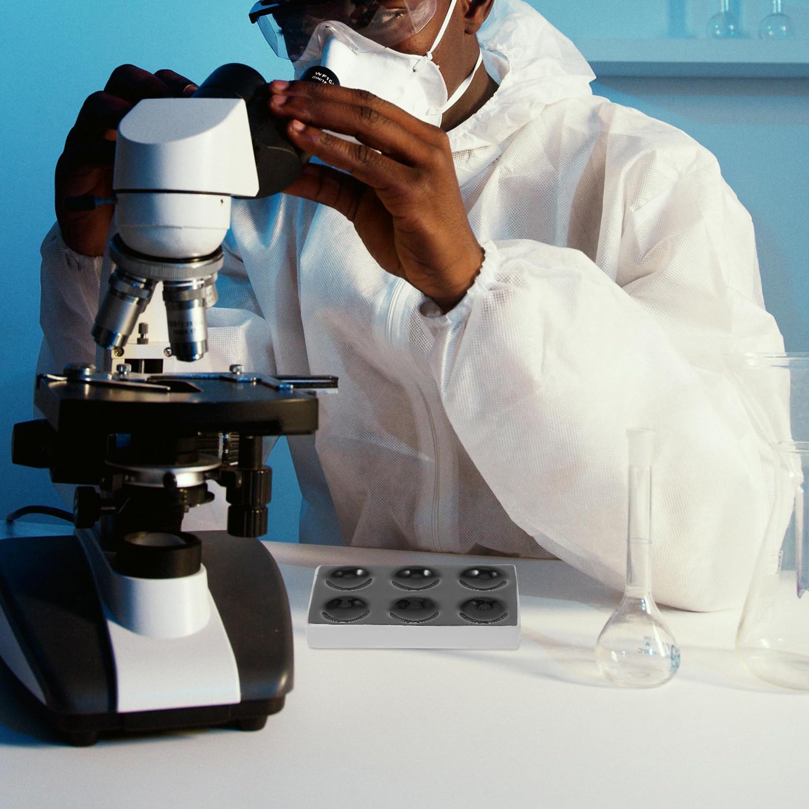 4 Stück Experimentiertafel Spot-reaktionsplatte Wissenschaftliches Experiment Spot-platte Keramik-tüpfelplatte Für Das Labor Spotplatte Für Chemische Experimente Porzellan Black