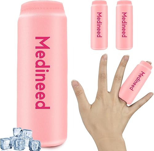 Miniatura 8 de Medineed Paquete de hielo de gel frío para dedos y pies, no tóxico, compresa fría duradera, manga de compresión reutilizable para lesiones de dedos