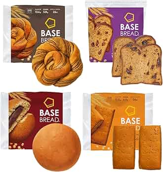 Amazon.co.jp: 【腹持ち・ボリューム◎】ベースブレッド 4種 16袋 パン