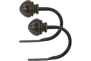 Decopolitan Facet Ball Tie Back Curtains