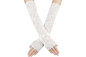 Women's Lace Elbow Length Gloves