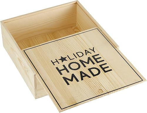 Miniatura 2 de Santa Barbara Design Studio TableSugar - Caja de madera para panadería, 11.25 pulgadas cuadradas x 4.25 pulgadas de alto, hecho en casa