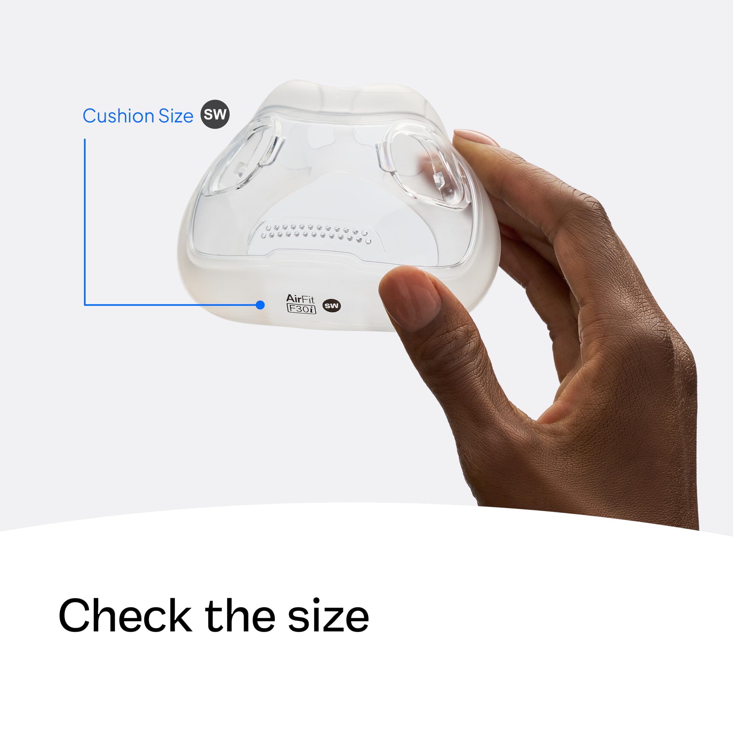 ResMed Airfit F30i - Cuscino per maschera CPAP - Copricapo e sistema di telaio non inclusi - Forniture CPAP Premium - Piccolo e largo