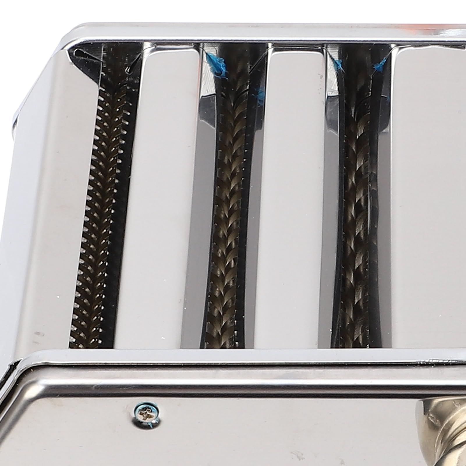 POENVFPO Fabricante de Fideos Manual, Máquina de Pasta de Espesor Ajustable para Uso en Cocina, Electrodoméstico de Acero Inoxidable