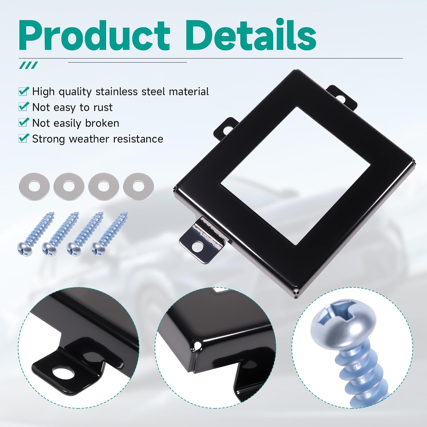 Radar Sensor Protector Cover for Honda CRV CR-V 2023-2025 Fit Vehicle Anti-Theft Distance Radar Sensor Protection Cover with Screws