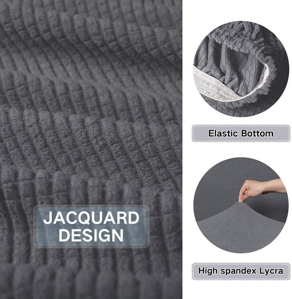 Konsilsa Club Chair Slipcover,Seat Cushion Cover Tub Chair Covers Round Tub Accent Armchair Cover Reusable Sofa Covers Living Room Bedroom Office Dining Room Barrel Chair Protector