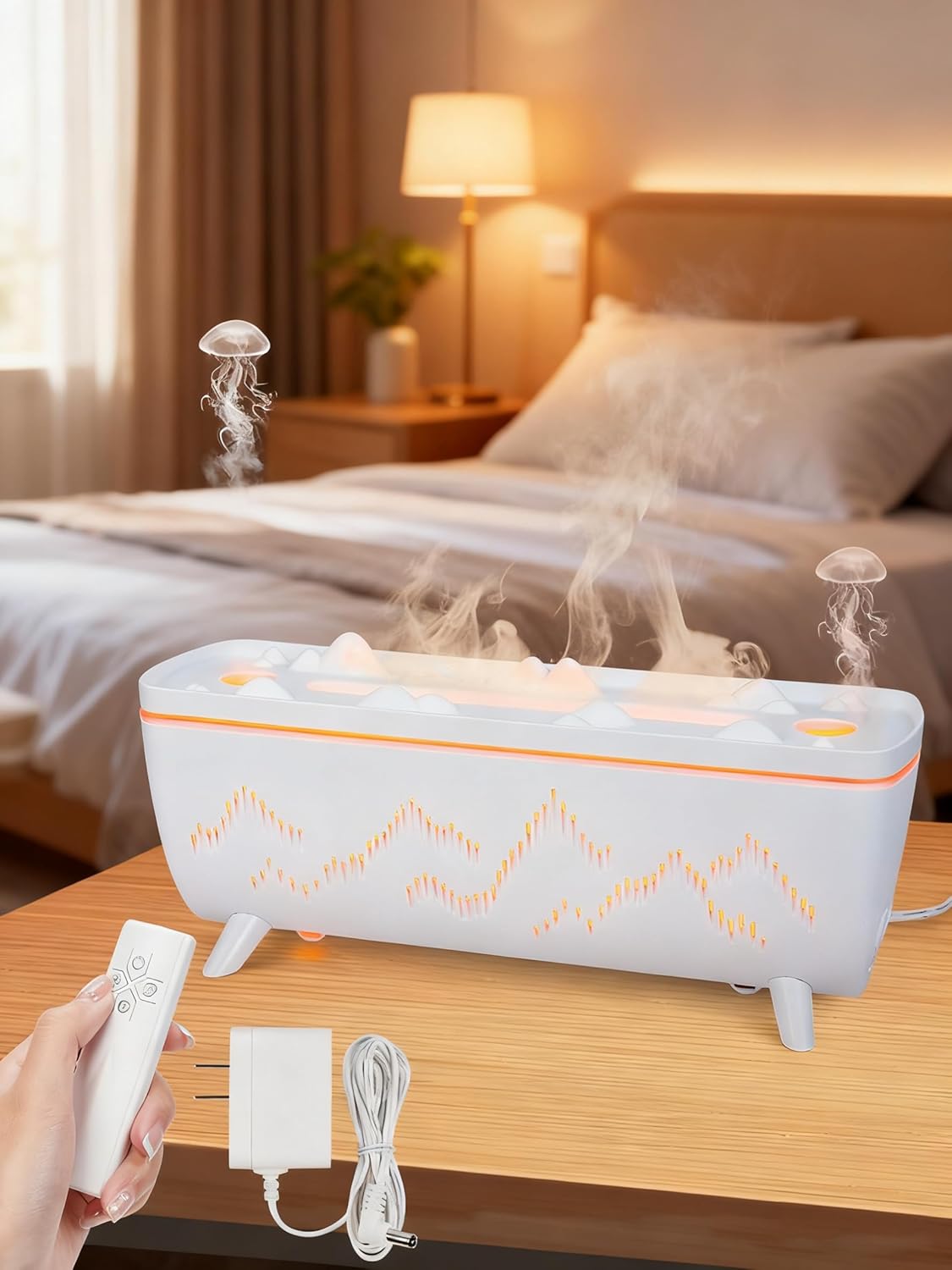 Difusor de Aromas Eléctrico LIARTY 280ml con Temporizador y Luz Nocturna