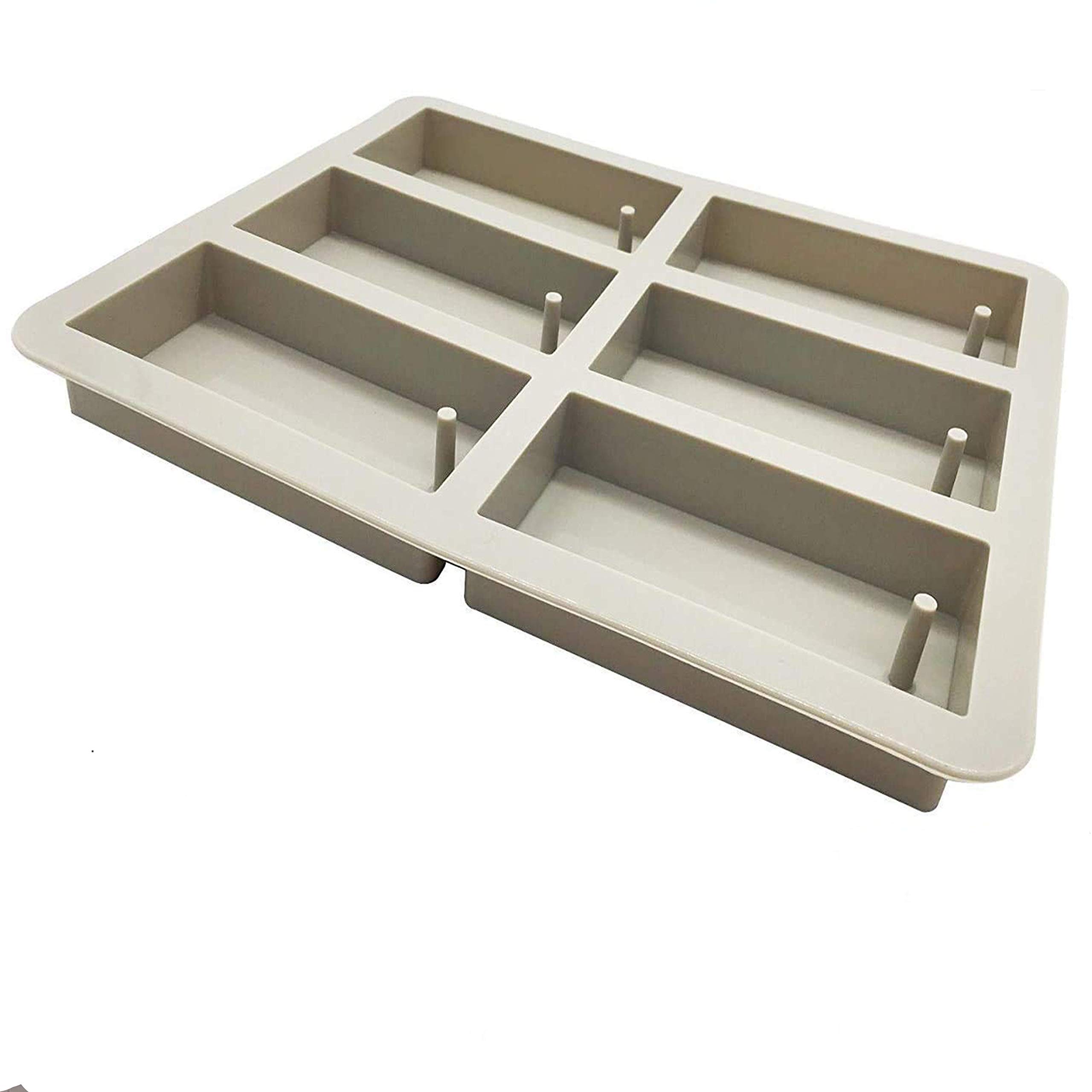 6 Cavity Rectangle DIY Silicone Mould Soy Candles Aroma Wax Tablets Mold for Dried Flowers Resin Soap Clay Craft Making Mold DIY Pendant Bookmark Necklace Jewelry Making Mould-image-37