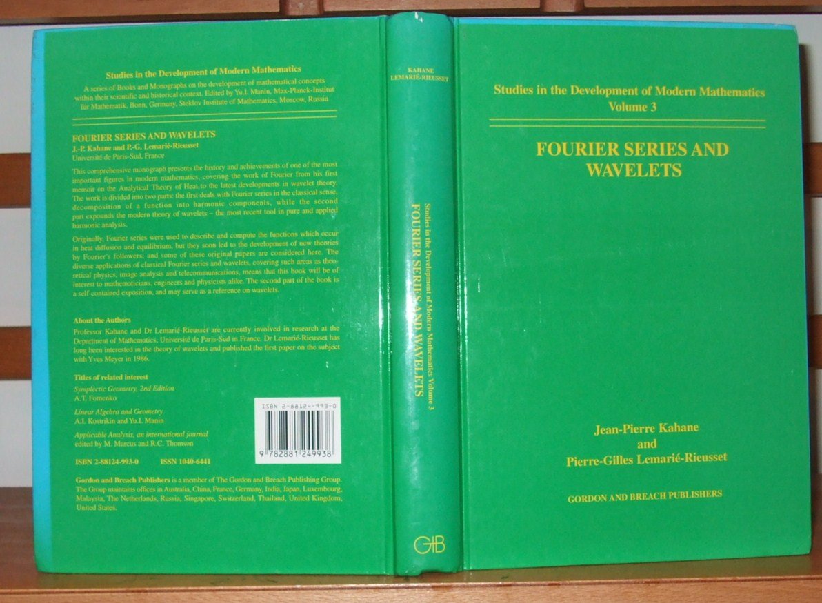 Buy Fourier Series and Wavelets: v. 3. (Studies in the Development of Modern Mathematics) — BookShops.in